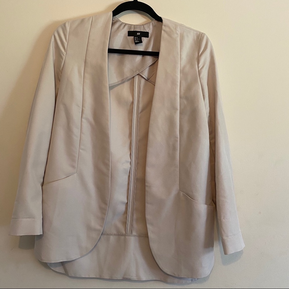 H&M Open Front Blazer Size 4